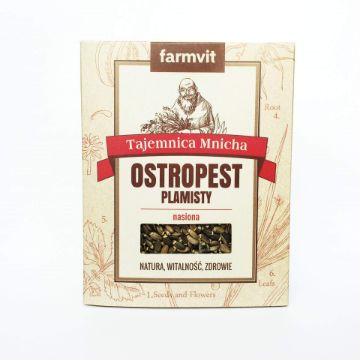 Pokaż szczegóły dla Farmvit Ostropest nasiona 200g Obrazek Farmvit Ostropest nasiona 200g