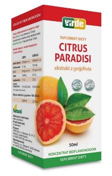 Pokaż szczegóły dla Virde Citrus Paradisi Ekstrakt z grejpfruta 50ml Obrazek Virde Citrus Paradisi Ekstrakt z grejpfruta 50ml