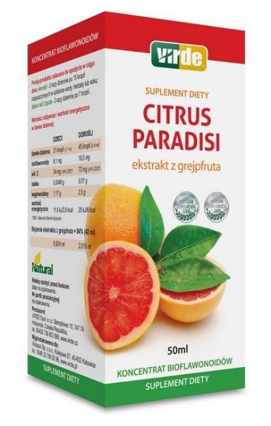 Obrazek Virde Citrus Paradisi Ekstrakt z grejpfruta 50ml