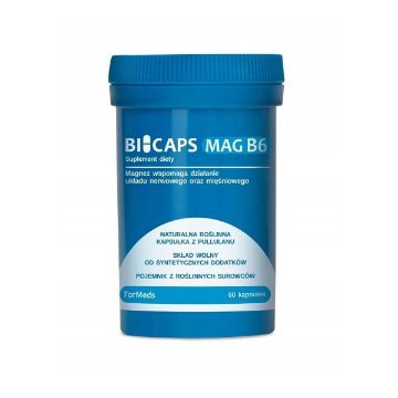 Pokaż szczegóły dla Formeds Bicaps Mag B6 magnez 60 kaps. Obrazek Formeds Bicaps Mag B6 magnez 60 kaps.