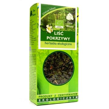Pokaż szczegóły dla Dary Natury Liść pokrzywy 25g Obrazek Dary Natury Liść pokrzywy 25g