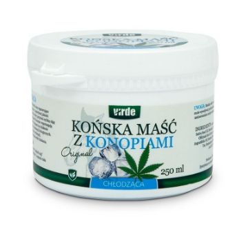 Pokaż szczegóły dla Virde Końska maść chłodząca z konopiami 250ml Obrazek Virde Końska maść chłodząca z konopiami 250ml