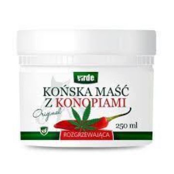 Pokaż szczegóły dla Virde Końska maść rozgrzewająca z konopiami 250ml  Obrazek Virde Końska maść rozgrzewająca z konopiami 250ml