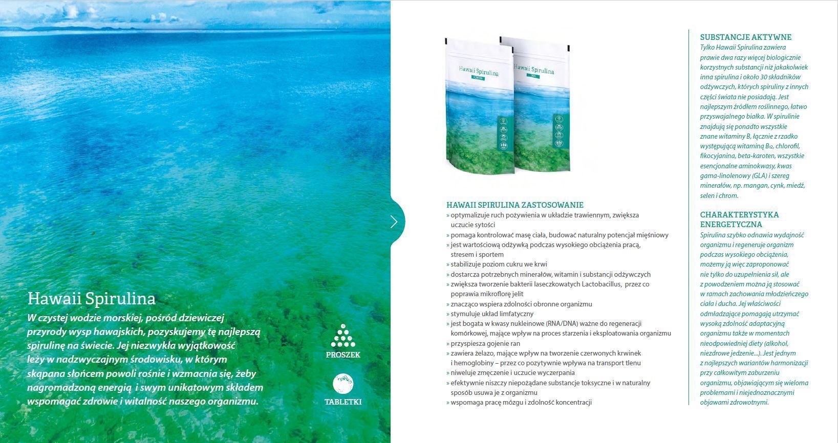 Energy Hawaii Spirulina 200 tabl. Naturalne suplementy, witaminy i