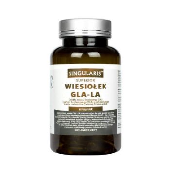 Pokaż szczegóły dla Singularis Olej z wiesiołka GLA-LA 1000mg 60 kaps. Obrazek Singularis Olej z wiesiołka GLA-LA 1000mg 60 kaps.
