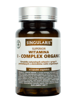 Pokaż szczegóły dla Singularis Witamina B-Complex Organic 30kaps Obrazek Singularis Witamina B-Complex Organic 30kaps