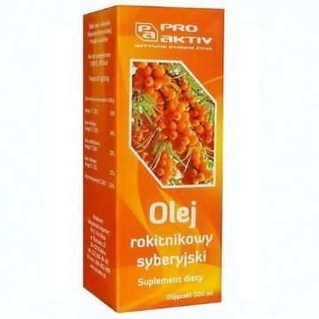 Pokaż szczegóły dla ProAktiv Olej rokitnikowy 100ml Obrazek ProAktiv Olej rokitnikowy 100ml