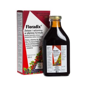 Pokaż szczegóły dla Floradix Żelazo i Witaminy 500 ml Obrazek Floradix Żelazo i Witaminy 500 ml