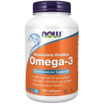 Pokaż szczegóły dla Now Omega 3 200 kaps.  Obrazek Now Omega 3 200 kaps.