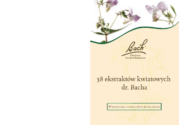 Obrazek Bach Książeczka 38 ekstraktów kwiatowych 