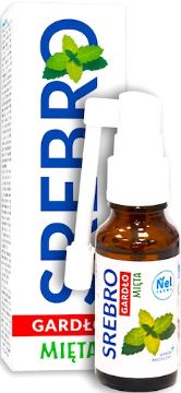 Pokaż szczegóły dla Nelfarma Srebro Koloidalne do gardła, mięta 20ml  Obrazek Nelfarma Srebro Koloidalne do gardła, mięta 20ml
