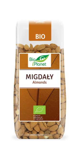 Obrazek BioPlanet Migdały łuskane BIO 100g