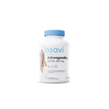 Pokaż szczegóły dla Osavi Ashwagandha Extra 400mg 120 vcaps  Obrazek Osavi Ashwagandha Extra 400mg 120 vcaps