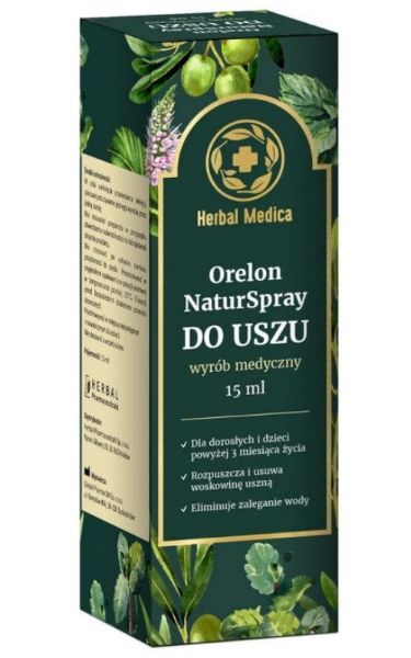 Obrazek Herbal Monasterium Orelon Spray do uszu 15ml