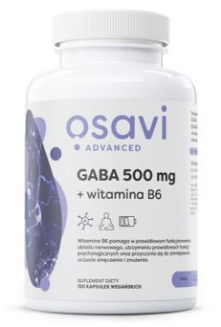 Pokaż szczegóły dla Osavi Gaba + B6 500mg 120 vcaps  Obrazek Osavi Gaba + B6 500mg 120 vcaps