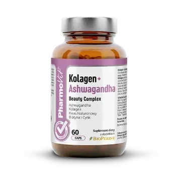 Pokaż szczegóły dla Pharmovit Kolagen+Ashwagandha 60 kaps. Obrazek Pharmovit Kolagen+Ashwagandha 60 kaps.
